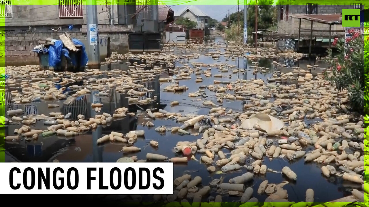 Congo river bursts its bank and floods Kinshasa’s streets
