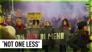 Hundreds rally in Milan to denounce violence against women