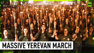 Armenian genocide 107th anniversary | Enormous commemorative demo in Yerevan and Stepanakert