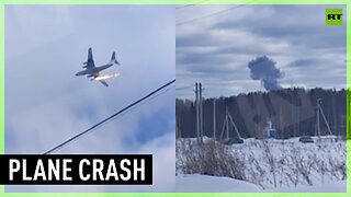 ❗️Il-76 military transport plane crashes in Russia's Ivanovo Region