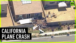 Small plane crashes in backyard of California house, pilot survives