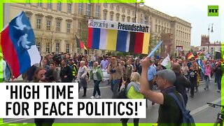 German Unity Day | Hundreds rally for peace in Berlin