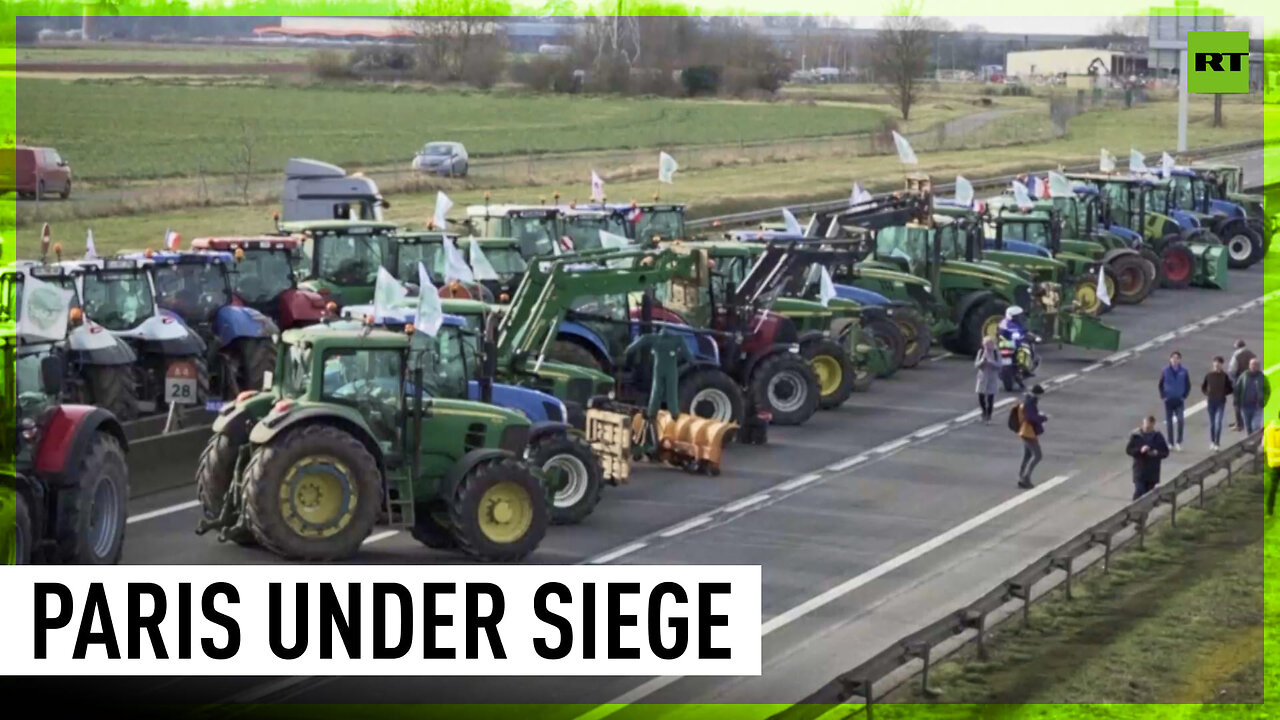 French Farmers Hold Paris Under Tractor Siege