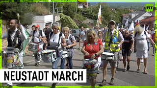 Anti-govt march for democracy and freedom held in Neustadt, Germany