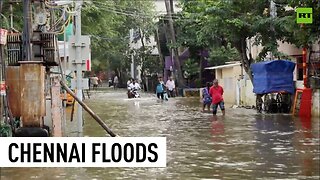 Streets of Indian city swamped by flood waters