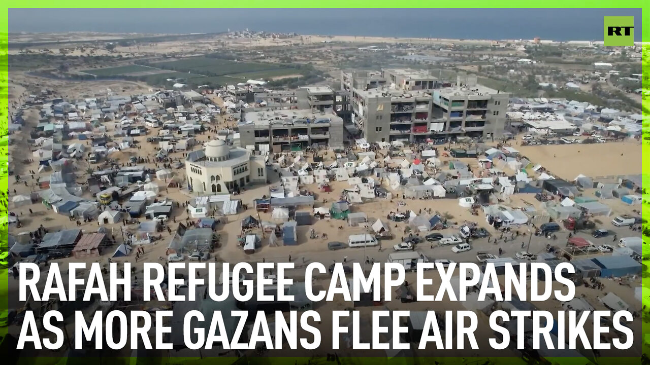 Rafah Refugee Camp Expands As More Gazans Flee Air Strikes