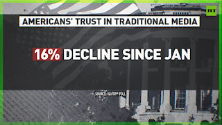 Poll indicates 54% of US citizens have little or no trust in traditional news outlets