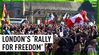 London’s ‘rally for freedom’ sees hundreds decry COVID restrictions