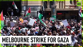 Melbourne students on strike to show solidarity with Gaza