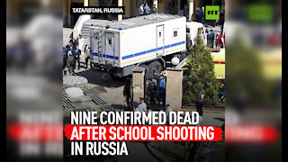 DISTRESSING | Grim footage of Kazan school shooting