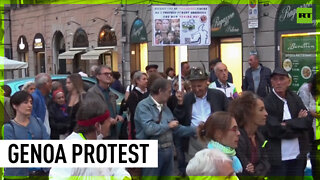 ‘I’m not paying’: Protesters take to the streets over rising energy bills in Italy