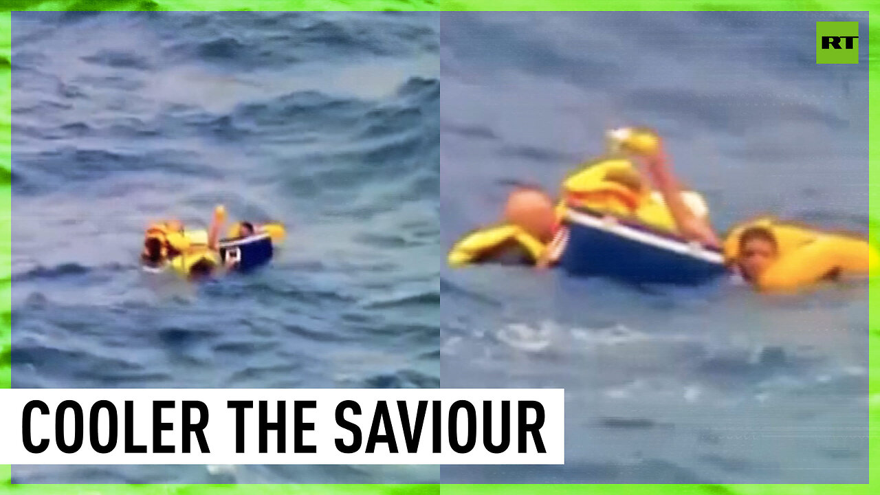 Box to the rescue fishermen clinging to cooler rescued off Australian