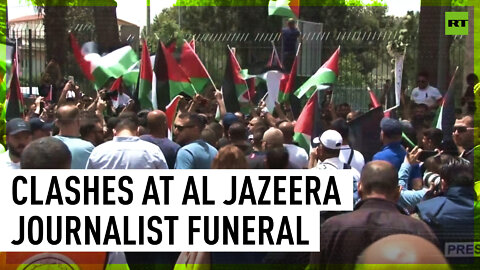 DISTRESSING | Tensions rise at late Al Jazeera journalist Shireen Abu Akleh's funeral