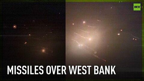 Iranian missiles seen over the West Bank