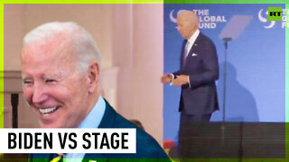 Biden meets his nemesis: leaving a stage unaided