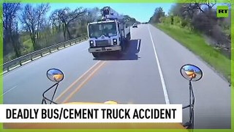 Cement truck hits school bus with more than 40 pre-K kids