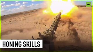 Russian troops hone their skills