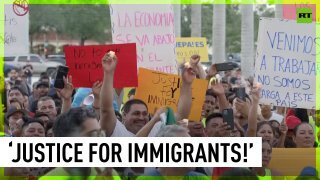 ‘It breaks up families’: Hundreds protest new Florida immigration law