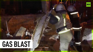 Gas explosion rocks apartment block in Russia