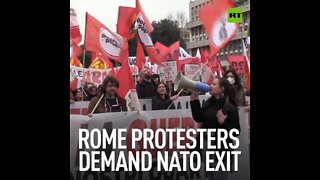Rome protesters demand NATO exit