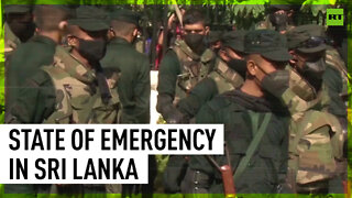 High military presence in Sri Lanka after president flees country