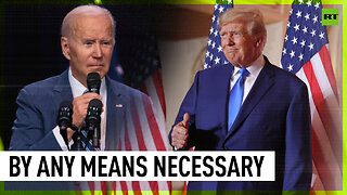 Biden hints at plan to bar Trump from 2024 elections