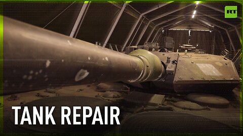 Nothing goes to waste | Russians restore captured German Leopard 2A5 tank
