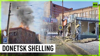 Donetsk hit by massive Ukrainian shelling