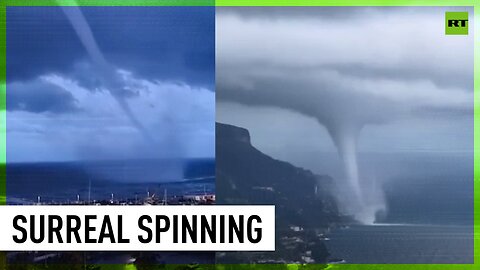 Waterspouts hit Italian coast
