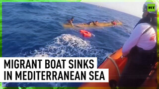 Rescue op after migrant boat sinks