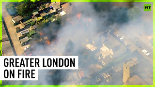 Huge fire breaks out in Greater London