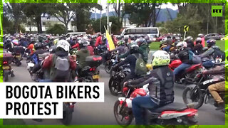Motorcyclists invade Bogota streets to protest no passenger law