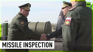 Russian Defense Minister Shoigu inspects missile regiment in Kaluga