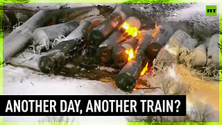 Train derails, catches fire prompting evacuations in Minnesota