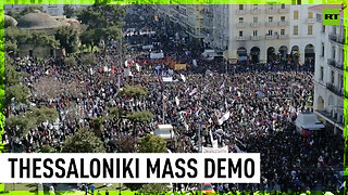Mass protest held in Thessaloniki as people seek justice for train-crash victims