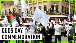 Syrians mark Quds Day in Damascus