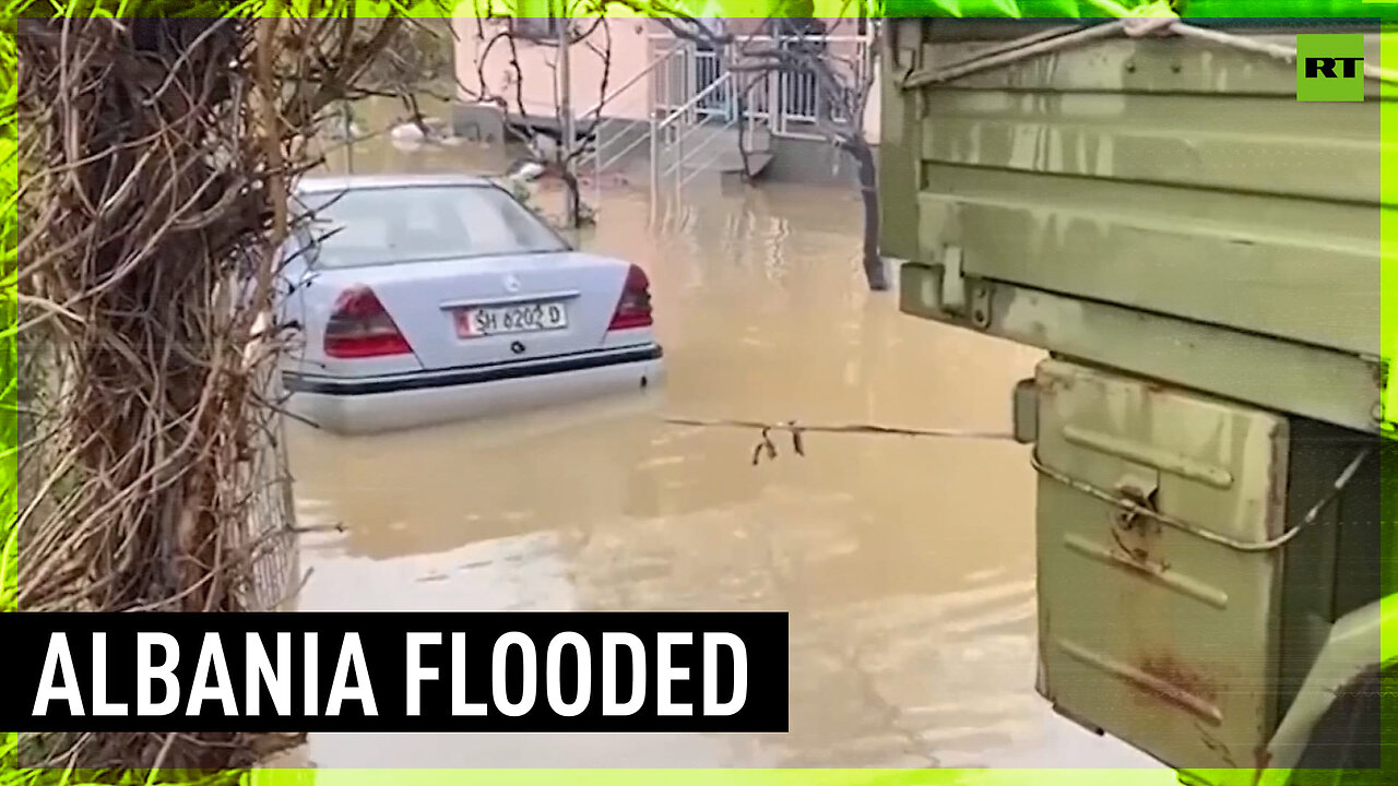 Roads flooded, power cut Heavy rains inundate western Albania