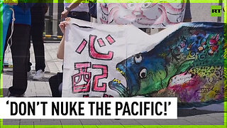 Protesters rally against releasing Fukushima radioactive water into the ocean