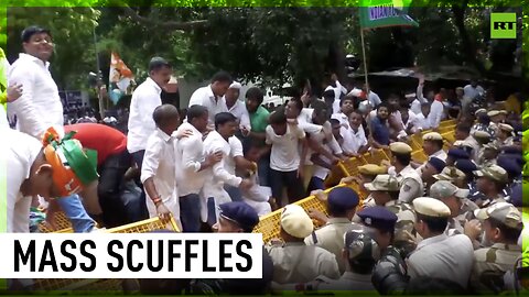 'Dictatorship won’t work' | Scuffles erupt during rally against Manipur violence