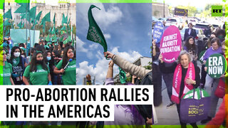 Pro-abortion rallies in Peru, Colombia and US
