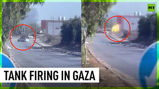 Tank fires at car in Gaza