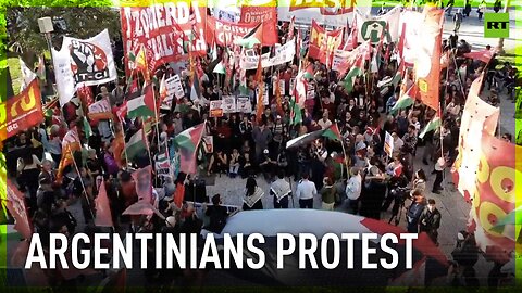 Pro-Palestinian protesters hit Buenos Aires streets following Milei’s bid to partner with NATO