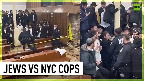 Jews clash with police over secret tunnels under synagogue in New York