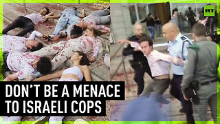 ‘Die-in’ protest leaves Tel Aviv cops unimpressed