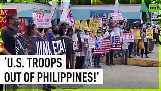 Protest held as US defense secretary visits Philippines