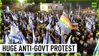 Mass anti-judicial reform protest continues in Tel Aviv