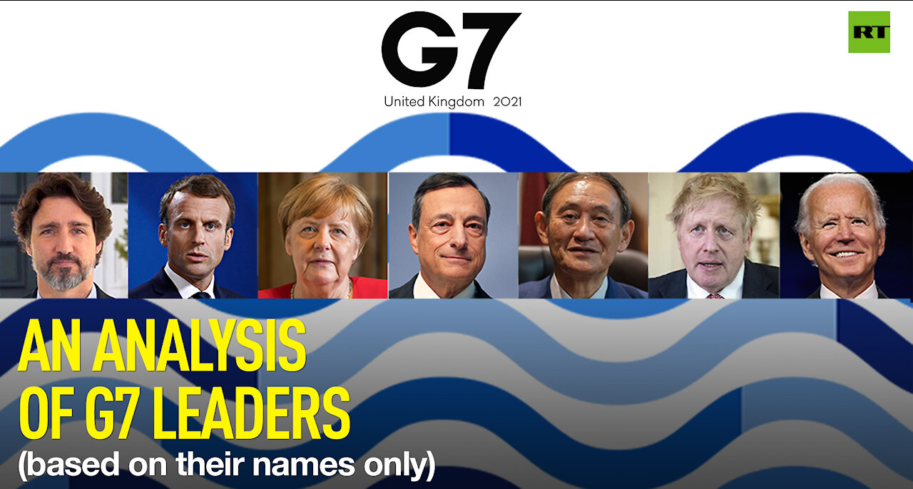 An analysis of G7 leaders (based on their names only)