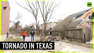 Tornado damages homes in Texas