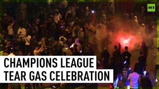 Tear gas after Champions League final