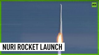 South Korea launches first homegrown space rocket
